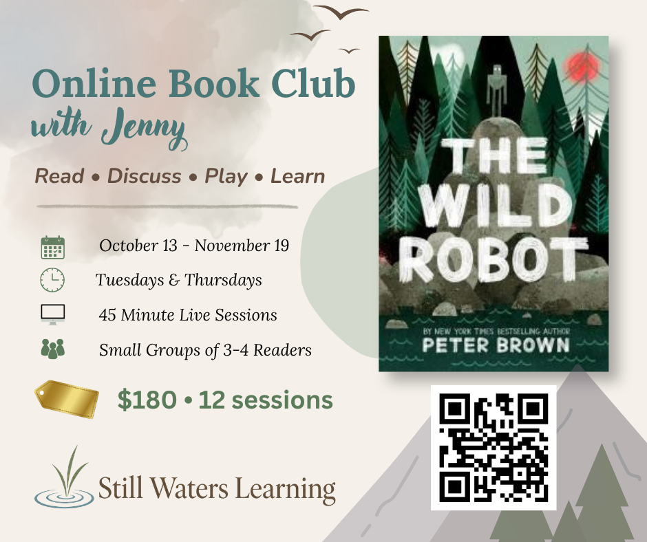 The Wild Robot fall book club flyer